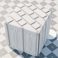 infinigen2.shaders.composites.bricks.bricks_grey_rounded_preset seed 0